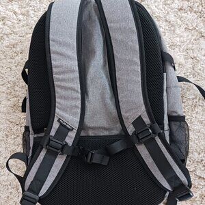 AceHigh Laptop Backpack Case Bag w/HDMI Charging Port Adjustable Straps Grey